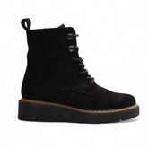 Europeon Union Women Black Chamois Half Boot #3188
